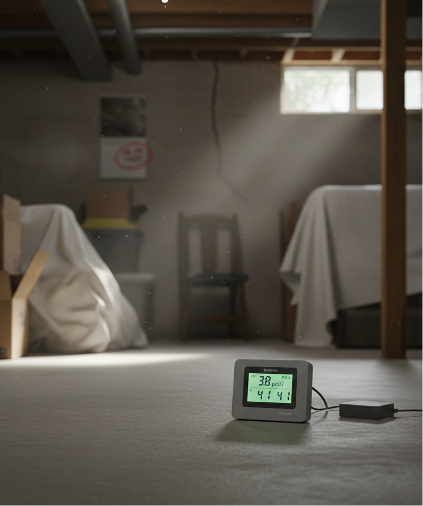 Home Basement Radon Testing Process